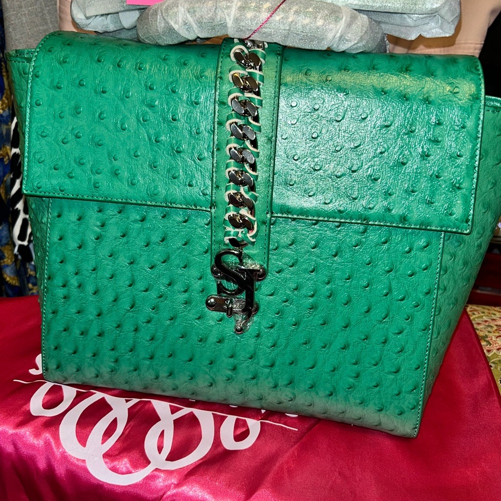 Sassy Jones Lori Backpack/Purse in green